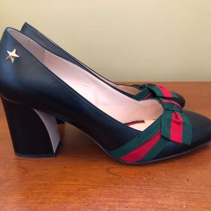 Gucci Block Heel with Bow heel